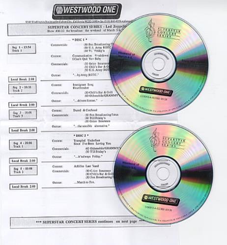 Led Zeppelin Superstar Concert Series 2 CD album set (Double CD) US ZEP2CSU308721
