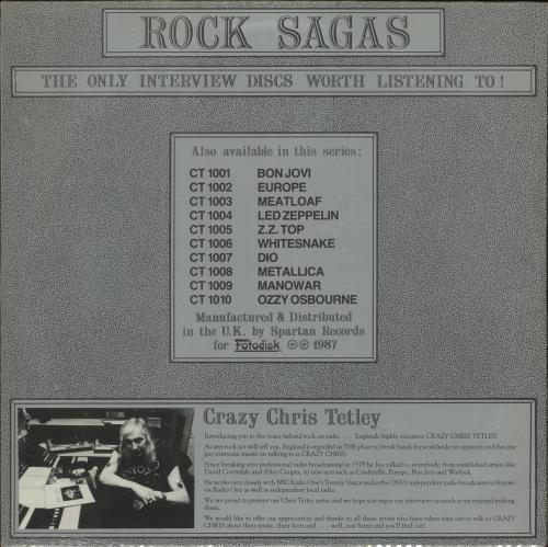 Led Zeppelin The Chris Tetley Interviews picture disc LP (vinyl picture disc album) UK ZEPPDTH528481