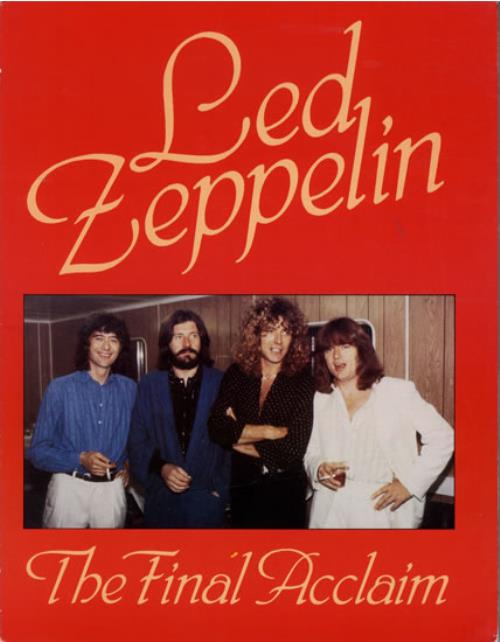 Led Zeppelin The Final Acclaim book UK ZEPBKTH550089