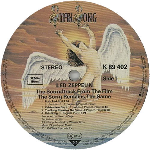 Led Zeppelin The Song Remains The Same - 2nd 2-LP vinyl record set (Double LP Album) German ZEP2LTH558226