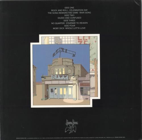 Led Zeppelin The Song Remains The Same 2-LP vinyl record set (Double LP Album) US ZEP2LTH796263