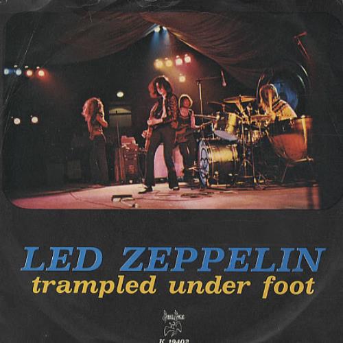 Led Zeppelin Trampled Under Foot 7" vinyl single (7 inch record / 45) Italian ZEP07TR335045