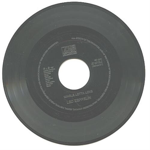 Led Zeppelin Whole Lotta Love 7" vinyl single (7 inch record / 45) UK ZEP07WH361990