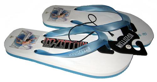 Led Zeppelin Womens Logo Sandals - Large clothing UK ZEPMCWO397355