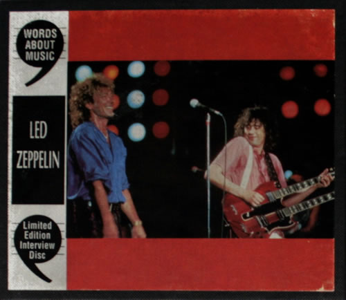 Led Zeppelin Words About Music - Interview Disc CD album (CDLP) UK ZEPCDWO551842