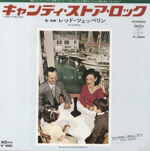 Led Zeppelin Candy Store Rock Japanese 7" vinyl single (7 inch record