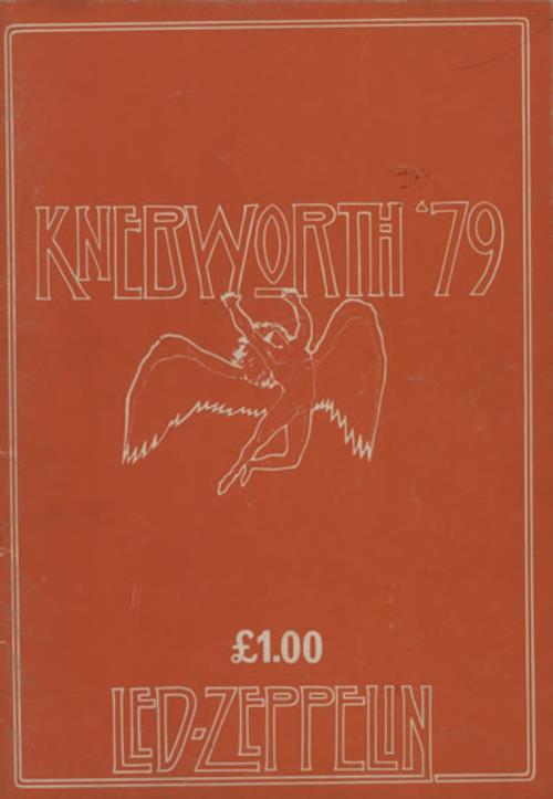 Led Zeppelin Knebworth '79 Alternate Design UK tour programme (610361) PROGRAMME