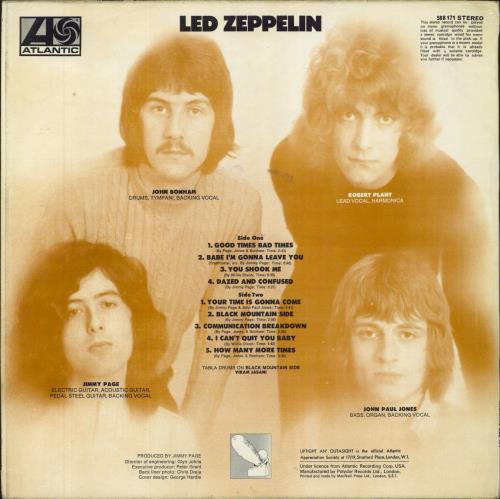 Led Zeppelin Led Zeppelin 3rd VG UK vinyl LP album (LP record) (583624)