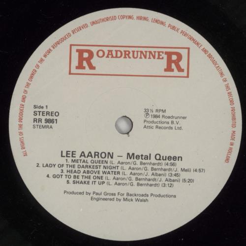 Lee Aaron Metal Queen vinyl LP album (LP record) Dutch LAALPME573164