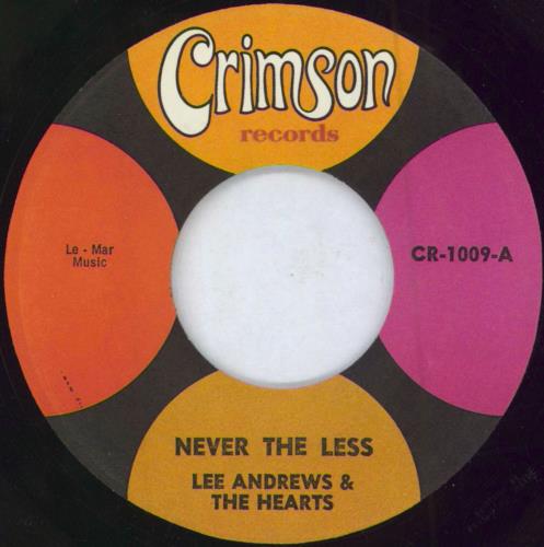 Lee Andrews And The Hearts Never The Less 7" vinyl single (7 inch record / 45) US L3K07NE784731
