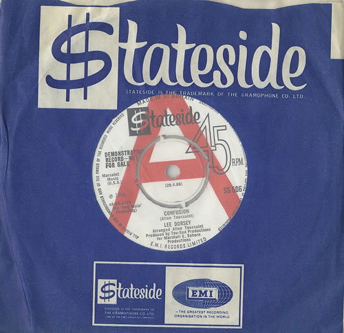 Lee Dorsey Confusion - A Label 7" vinyl single (7 inch record / 45) UK DO407CO451997