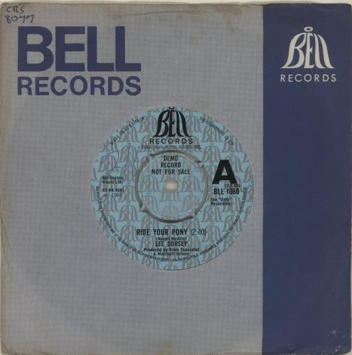 Lee Dorsey Ride Your Pony 7" vinyl single (7 inch record / 45) UK DO407RI684976