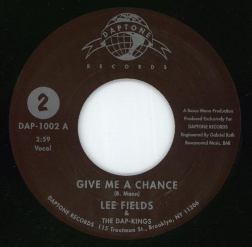 Lee Fields Give Me A Chance 7" vinyl single (7 inch record / 45) US 2ZG07GI883255