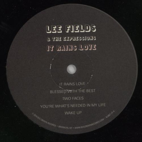 Lee Fields It Rains Love vinyl LP album (LP record) US 2ZGLPIT869405