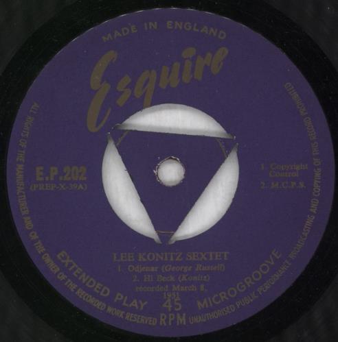 Lee Konitz Lee Meets Miles 7" vinyl single (7 inch record / 45) UK LKZ07LE819040