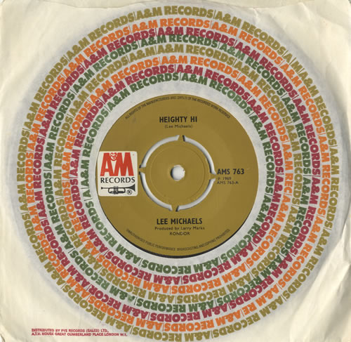 Lee Michaels Heighty Hi 7" vinyl single (7 inch record / 45) UK L-M07HE476517
