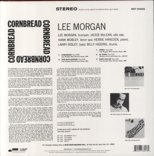 Lee Morgan Cornbread - Blue Note Records 75th Anniversary - Sealed vinyl LP album (LP record) US L\MLPCO853226