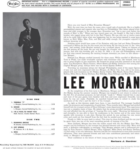 Lee Morgan Here's Lee Morgan - Craft Original Jazz Classics Series 180 Gram - Sealed vinyl LP album (LP record) US L\MLPHE868146