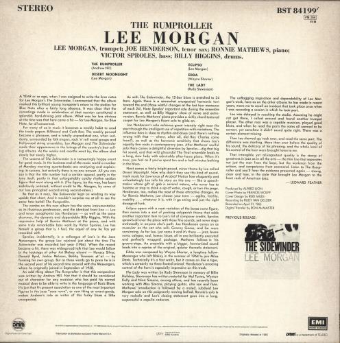 Lee Morgan The Rumproller vinyl LP album (LP record) French L\MLPTH708309