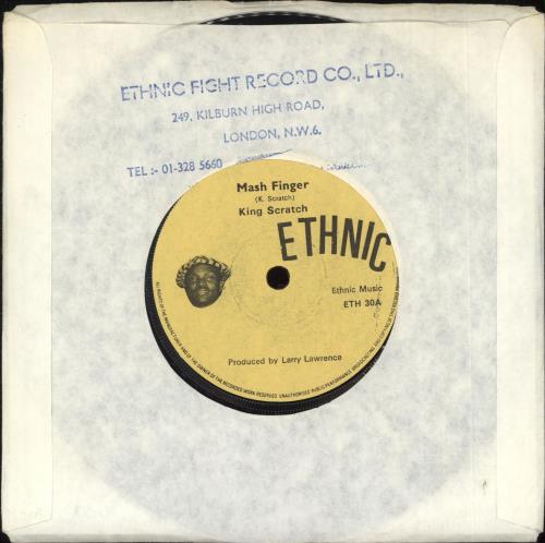 Lee Perry Mash Finger 7" vinyl single (7 inch record / 45) UK EEP07MA713852