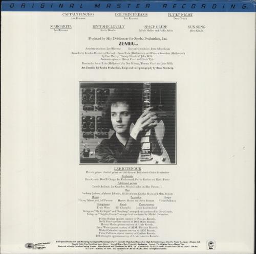 Lee Ritenour Captain Fingers vinyl LP album (LP record) US LRZLPCA432039