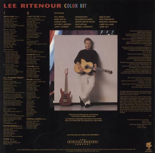 Lee Ritenour Color Rit vinyl LP album (LP record) German LRZLPCO530473