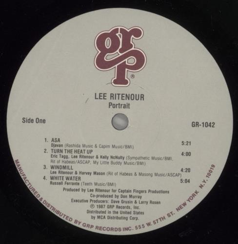 Lee Ritenour Portrait vinyl LP album (LP record) German LRZLPPO882942