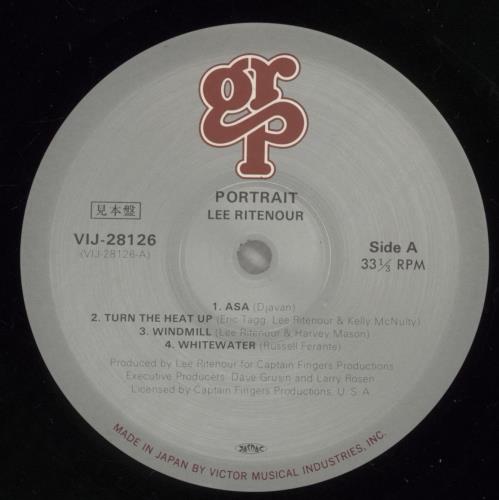 Lee Ritenour Portrait vinyl LP album (LP record) Japanese LRZLPPO884252