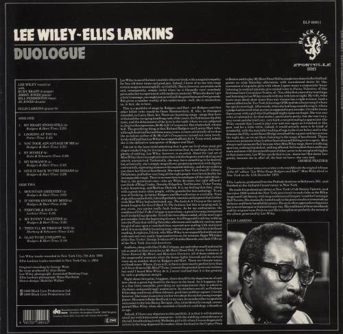 Lee Wiley Duologue vinyl LP album (LP record) German 5LWLPDU879847