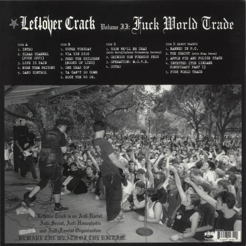Left�ver Crack Fuck World Trade 2-LP vinyl record set (Double LP Album) US -E72LFU886857