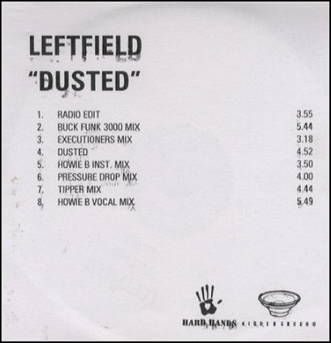 Leftfield Dusted Mixes CD-R acetate UK LFFCRDU160781