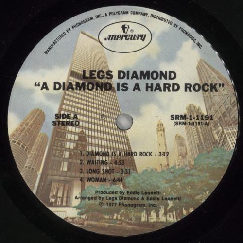 Legs Diamond A Diamond Is A Hard Rock vinyl LP album (LP record) US 4LDLPAD465851