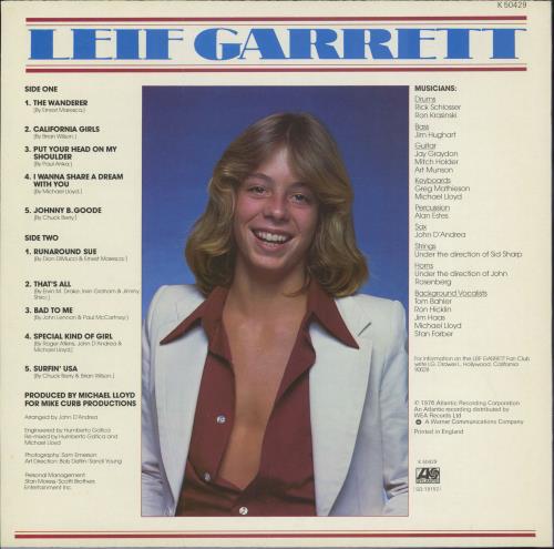 Leif Garrett Leif Garrett vinyl LP album (LP record) UK LFGLPLE496836
