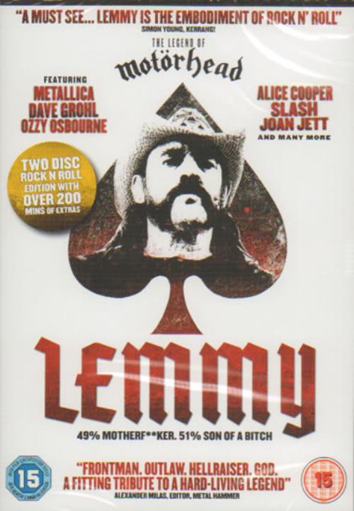 Lemmy 49% Mother**ker. 51% Son Of A Bitch - Sealed DVD UK LMMDDMO642112