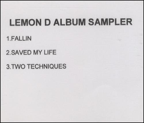 Lemon D Album Sampler CD-R acetate UK LMDCRAL194991