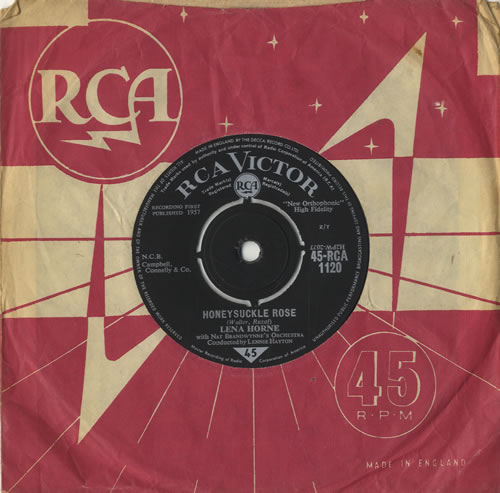 Lena Horne Honeysuckle Rose 7" vinyl single (7 inch record / 45) UK LNH07HO511968