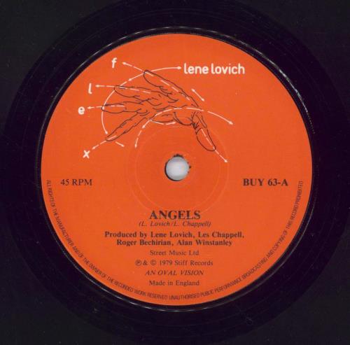 Lene Lovich Angels 7" vinyl single (7 inch record / 45) UK LLV07AN633255