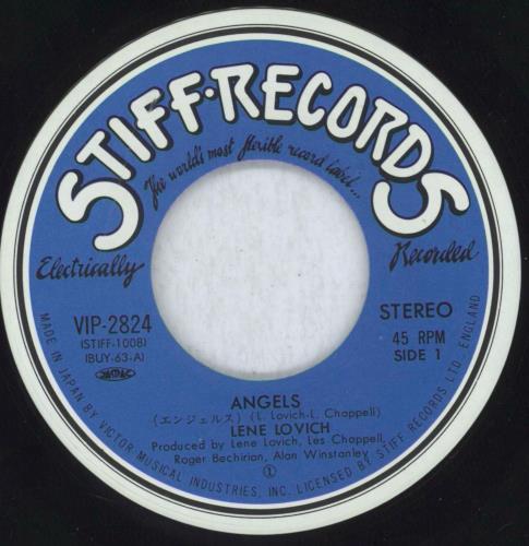 Lene Lovich Angels 7" vinyl single (7 inch record / 45) Japanese LLV07AN819262