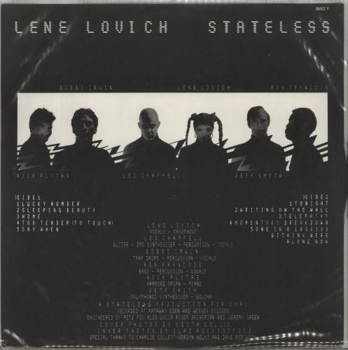 Lene Lovich Stateless + Insert picture disc LP (vinyl picture disc album) UK LLVPDST879500
