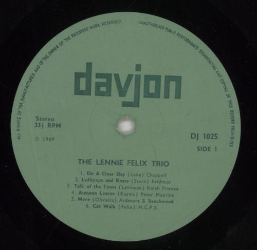 Lennie Felix After Hours vinyl LP album (LP record) UK LX7LPAF855805