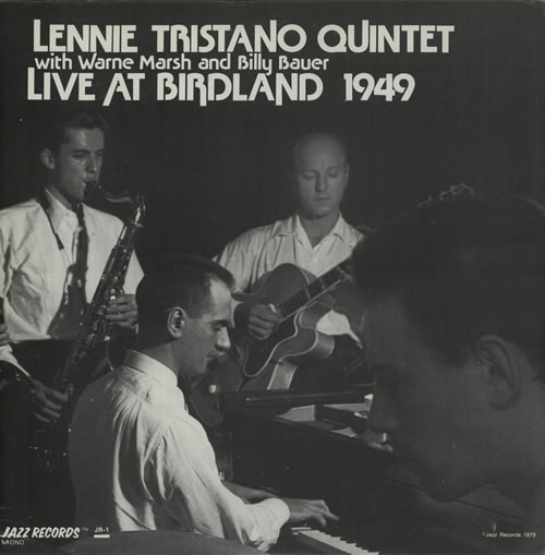 Lennie Tristano Live At Birdland 1949 vinyl LP album (LP record) US LN0LPLI583720