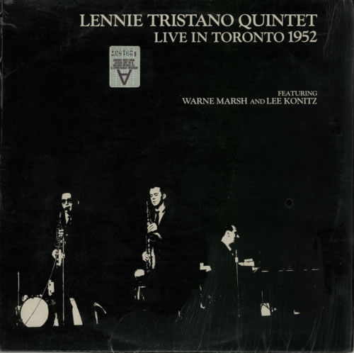 Lennie Tristano Live In Toronto 1952 vinyl LP album (LP record) US LN0LPLI586148