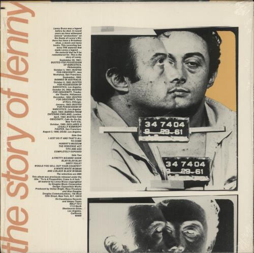Lenny Bruce What I Was Arrested For vinyl LP album (LP record) US LNYLPWH872815