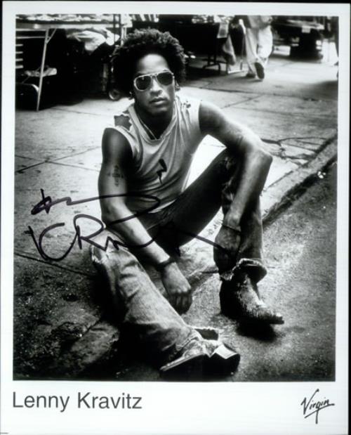 Lenny Kravitz Autographed Publicity Photograph photograph US KVZPHAU531874