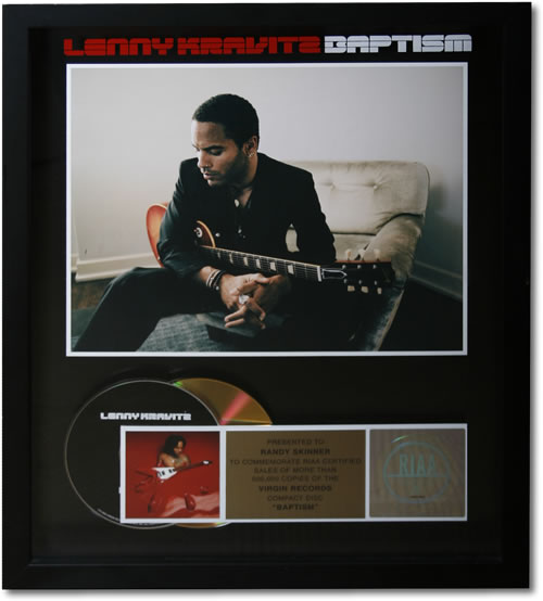 Lenny Kravitz Baptism award disc US KVZAWBA464032
