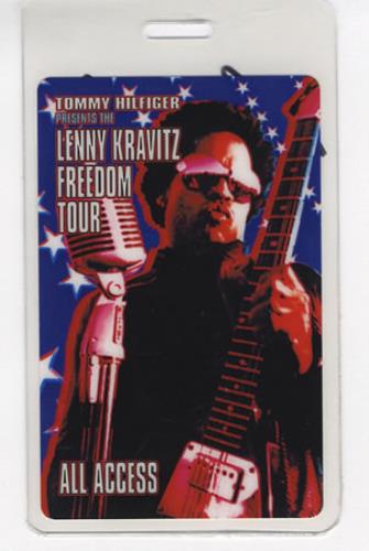 Lenny Kravitz Freedom Tour All Access Backstage Pass tour pass US KVZTPFR400506