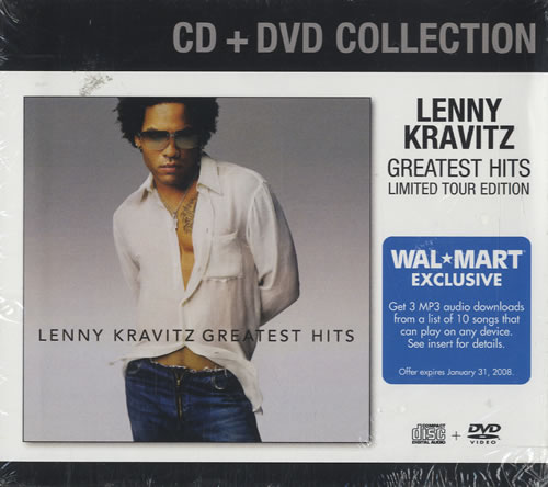 Lenny Kravitz Greatest Hits - Tour Edition 2-disc CD/DVD set US KVZ2DGR464078