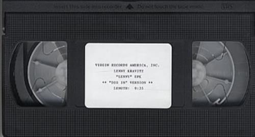 Lenny Kravitz 'Lenny' EPK video (VHS or PAL or NTSC) US KVZVILE321840
