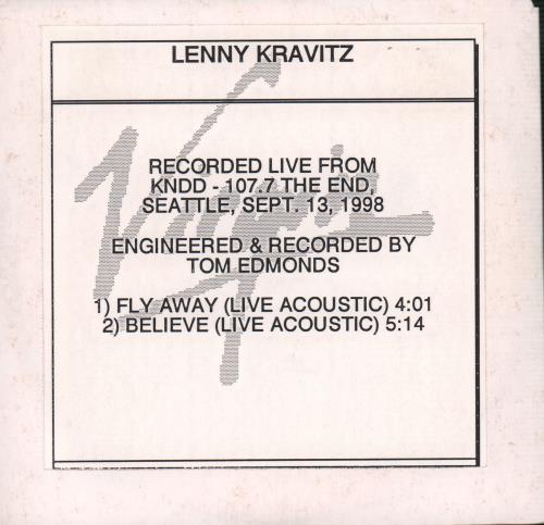 Lenny Kravitz Live From Kndd CD-R acetate US KVZCRLI139731