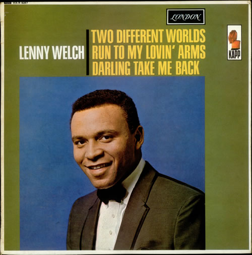 Lenny Welch Two Different Worlds UK vinyl LP album (LP record) (539004)